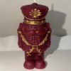 Christmas Nutcracker Candle – Red & Gold Handcrafted Holiday Decor
