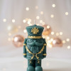 Majestic Emerald Nutcracker Candle – Luxury Holiday Decor