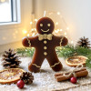 Gingerbread Man Christmas Candle – Handcrafted Holiday Decor